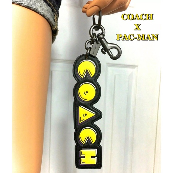 Coach PACMAN Keychain Bag Backpack Charm - Picture 2 of 6